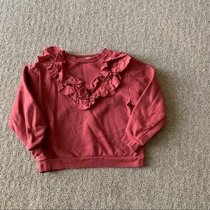 Girls ruffle sweater